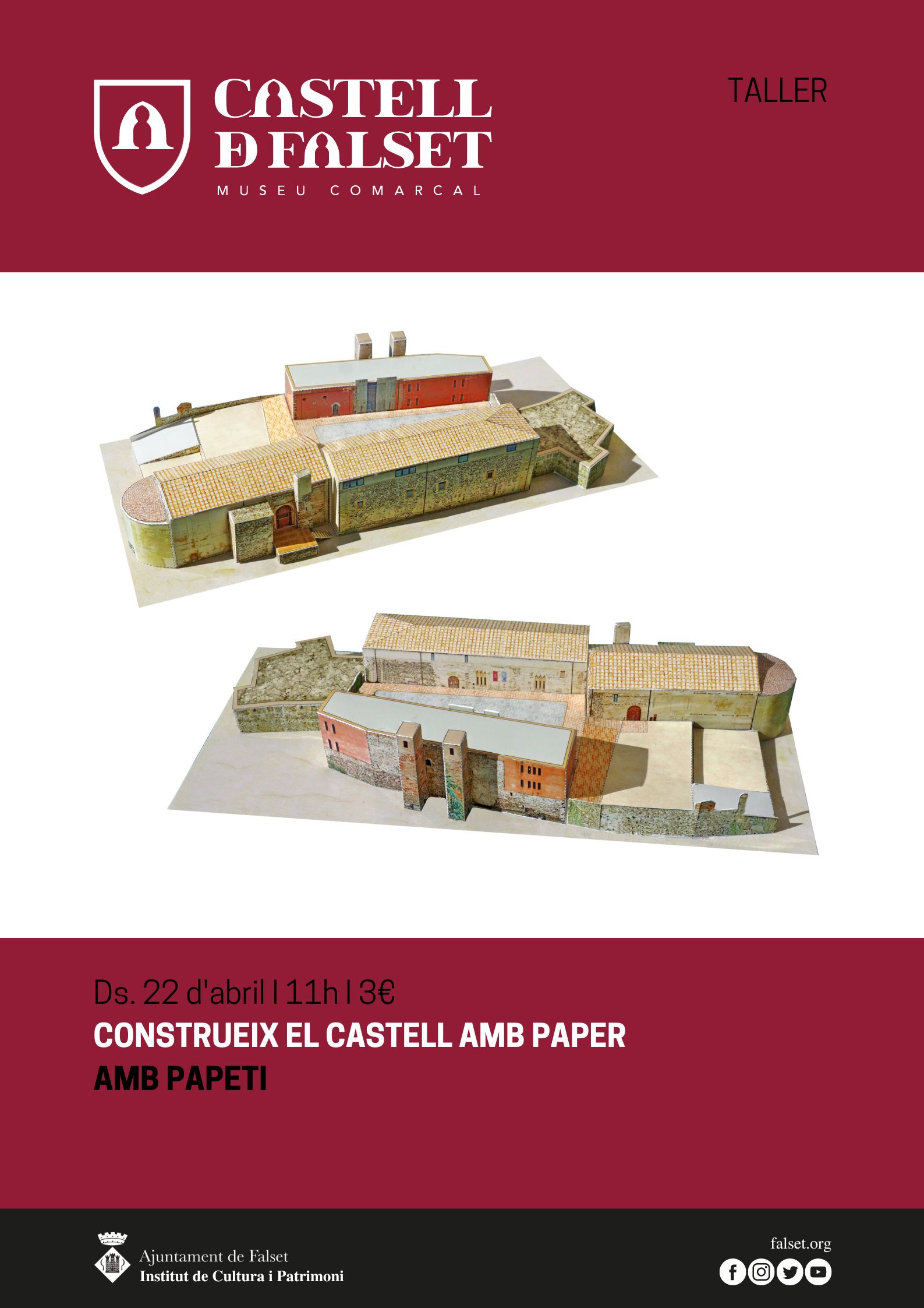 Construeix el Castell de Falset amb PAPETI Construeix el Castell de Falset amb PAPETI