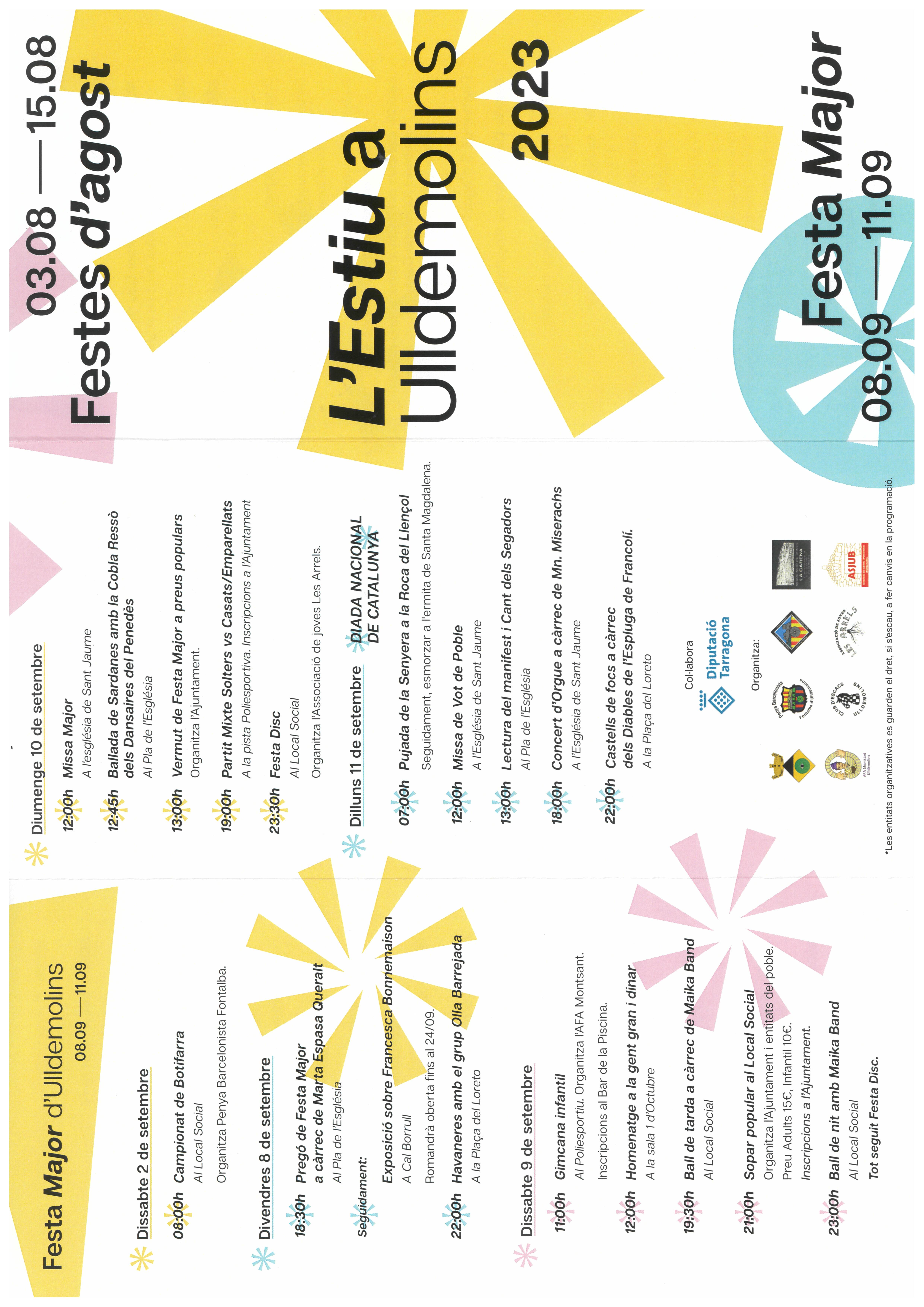 Festes d'Agost i Festa Major de Ulldemolins