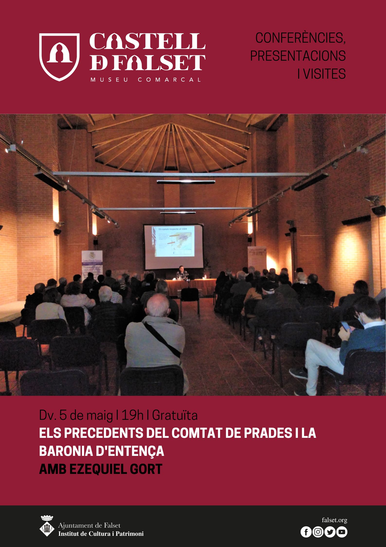 Els precedents del comtat de Prades i la Baronia d'Entença, a càrrec d'Ezequiel Gort Els precedents del comtat de Prades i la Baronia d'Entença, a càrrec d'Ezequiel Gort