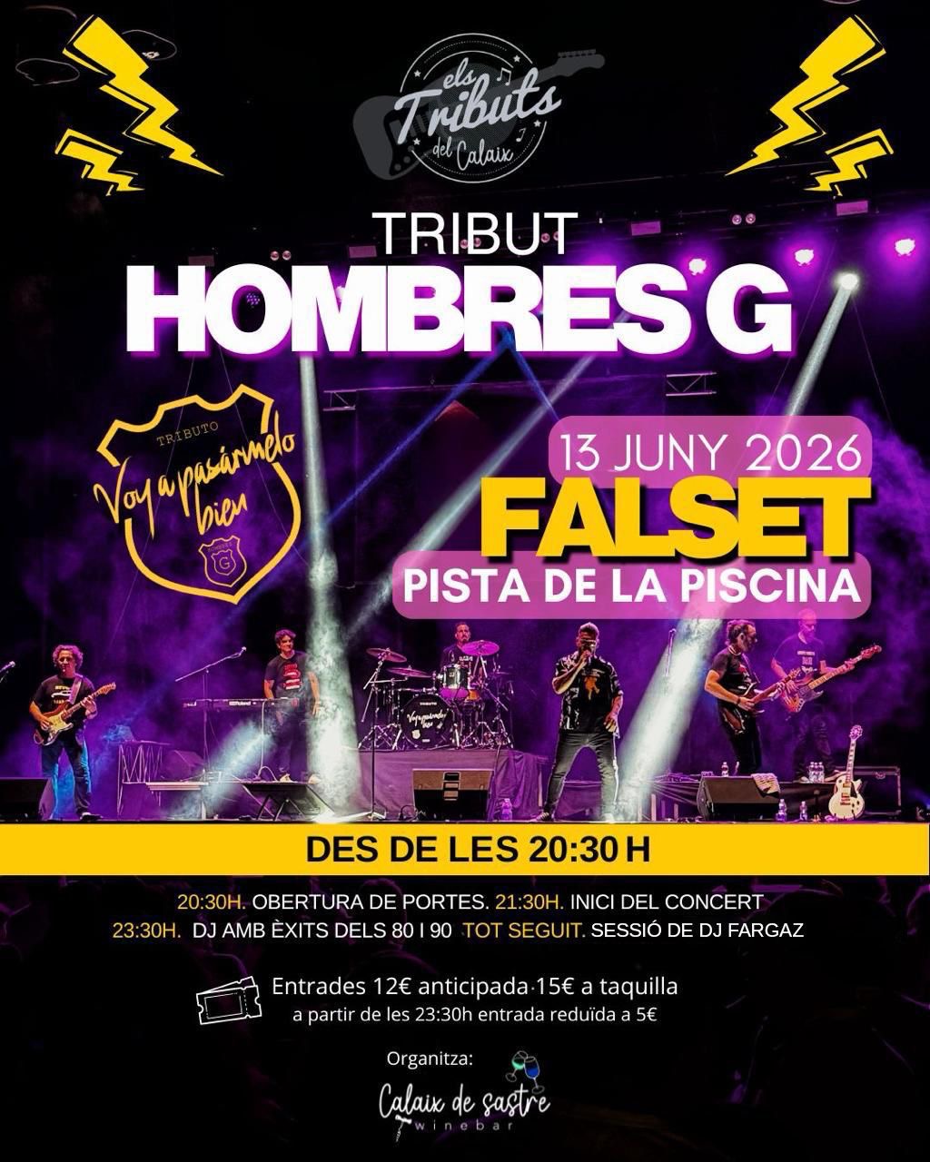 Concert Voy a Pasarmelo Bien - Tribut Hombres G