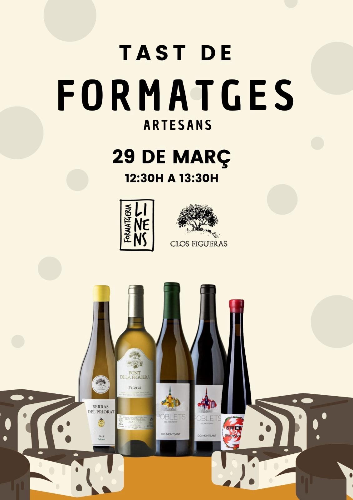 Tast de Formatges artesans i vi. 