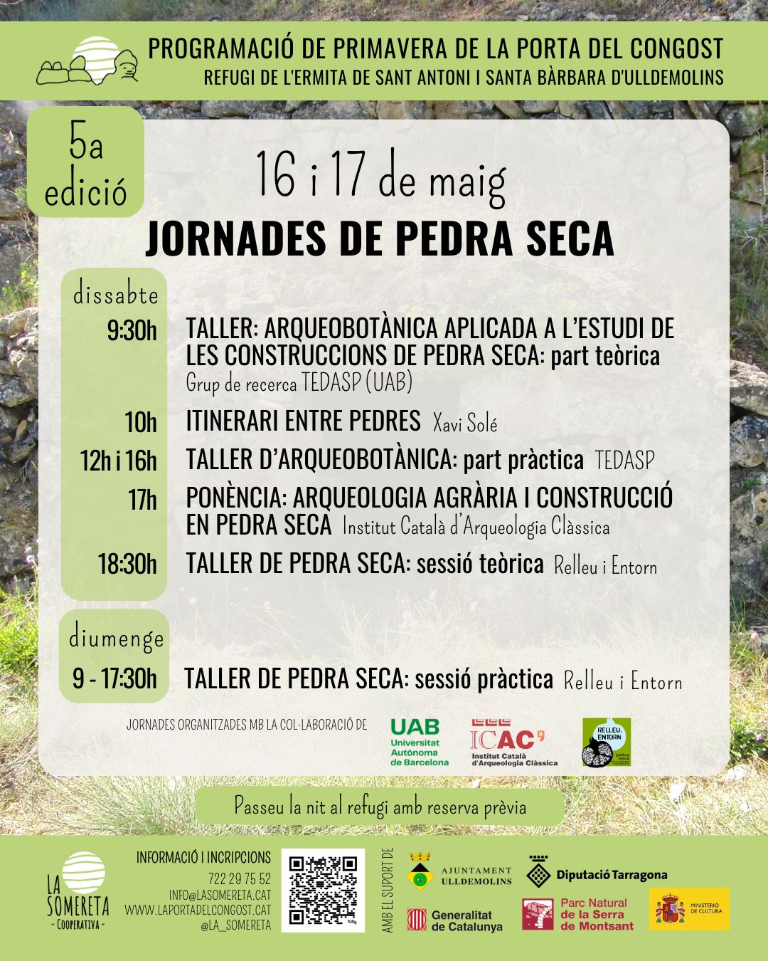 Cinquena edició de les Jornades de pedra seca