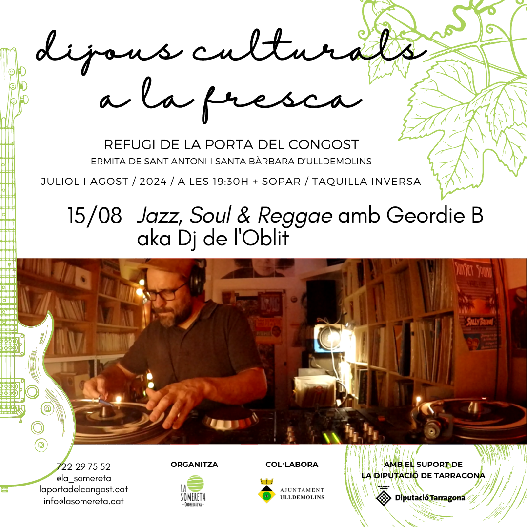 Jazz, Soul & Reggae amb Geordie B - Dj de l'Oblit Jazz, Soul & Reggae amb Geordie B - Dj de l'Oblit