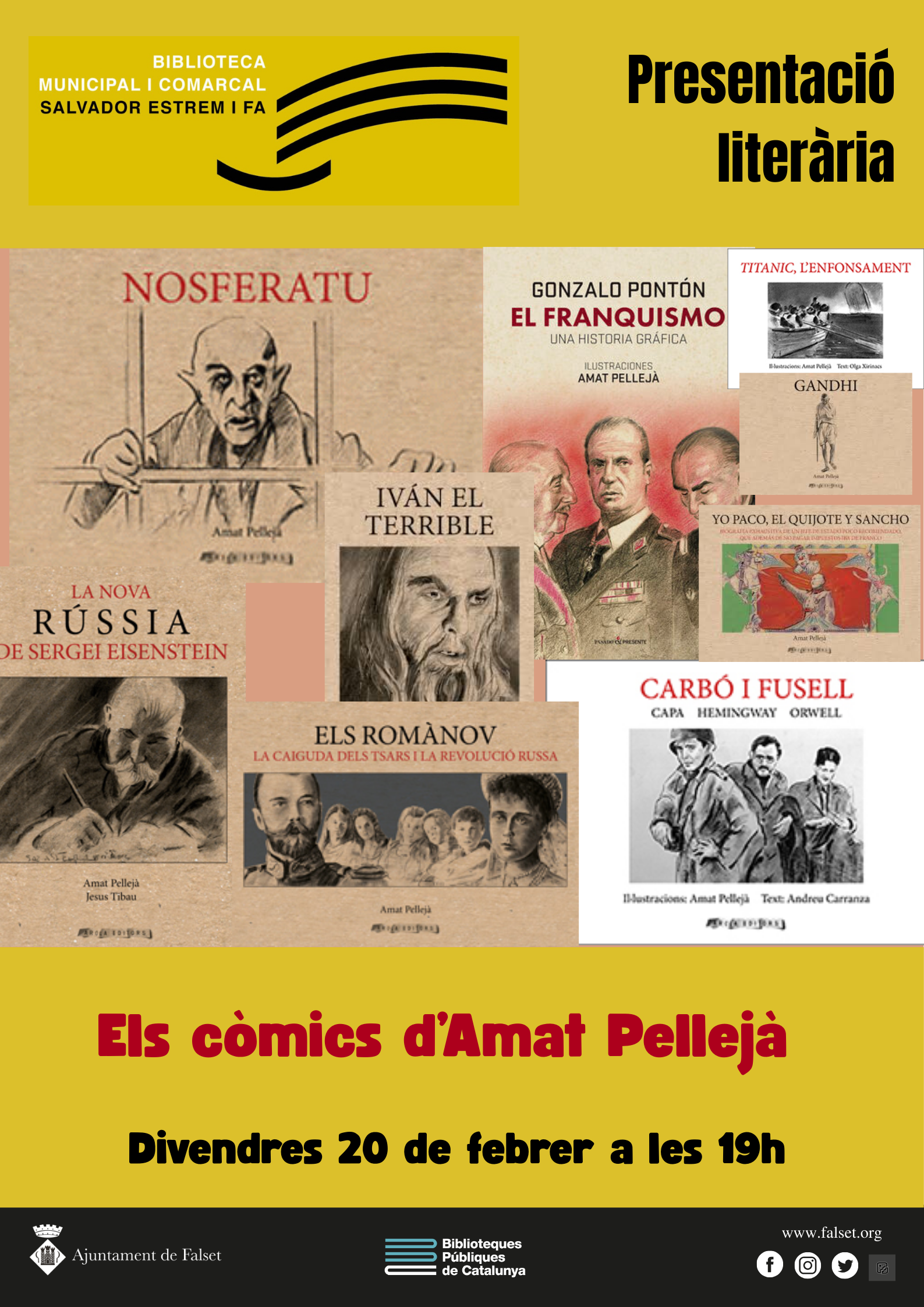 Presentació Els còmics d’Amat Pellejà