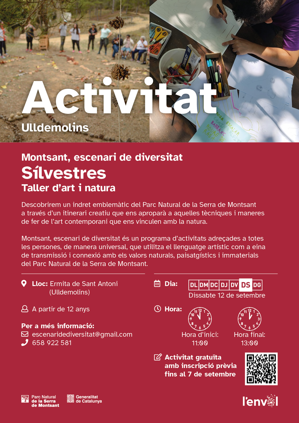Montsant, escenari de diversitat. Sílvestres. Taller d’art i natura