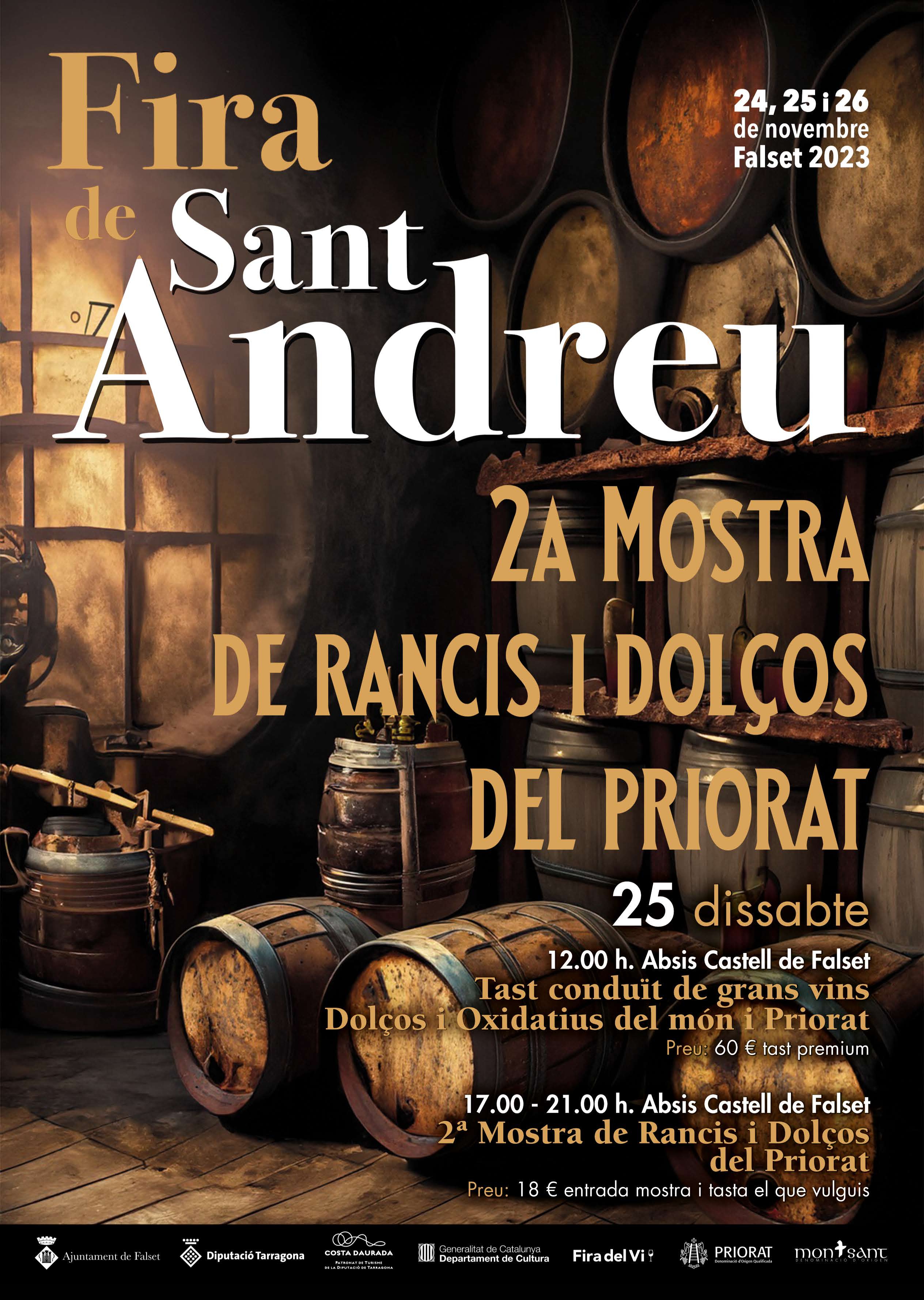 Fira de Sant Andreu i 2a Mostra de Vins Rancis i Dolços del Priorat