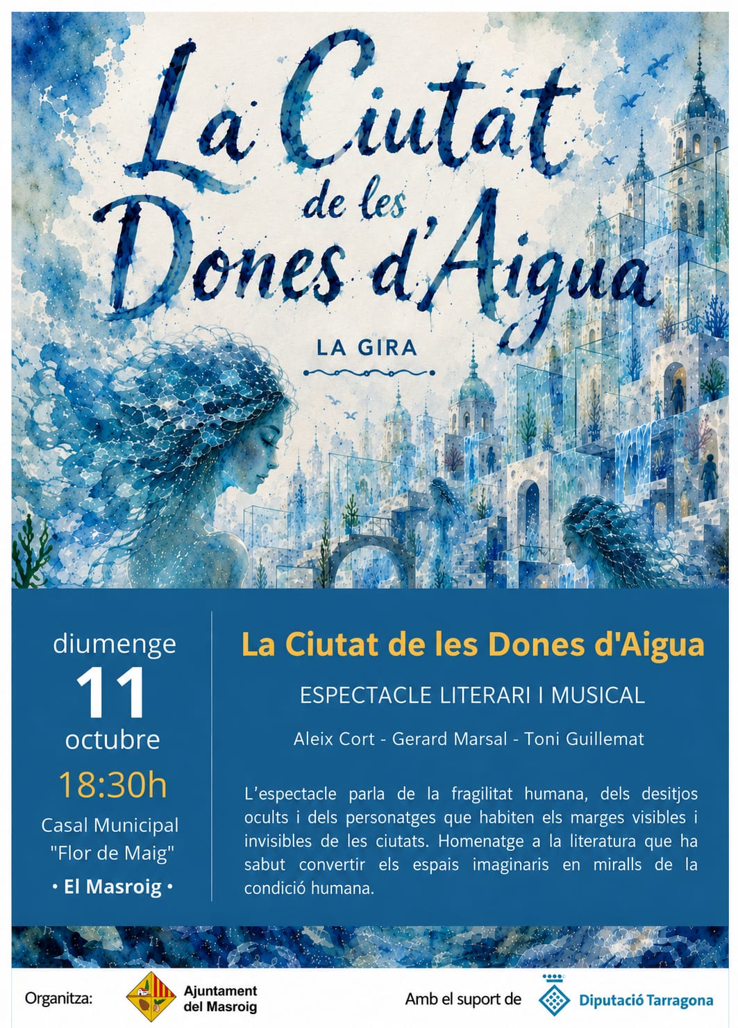 Espectacle literari musical - La Ciutat de les Dones d'Aigua