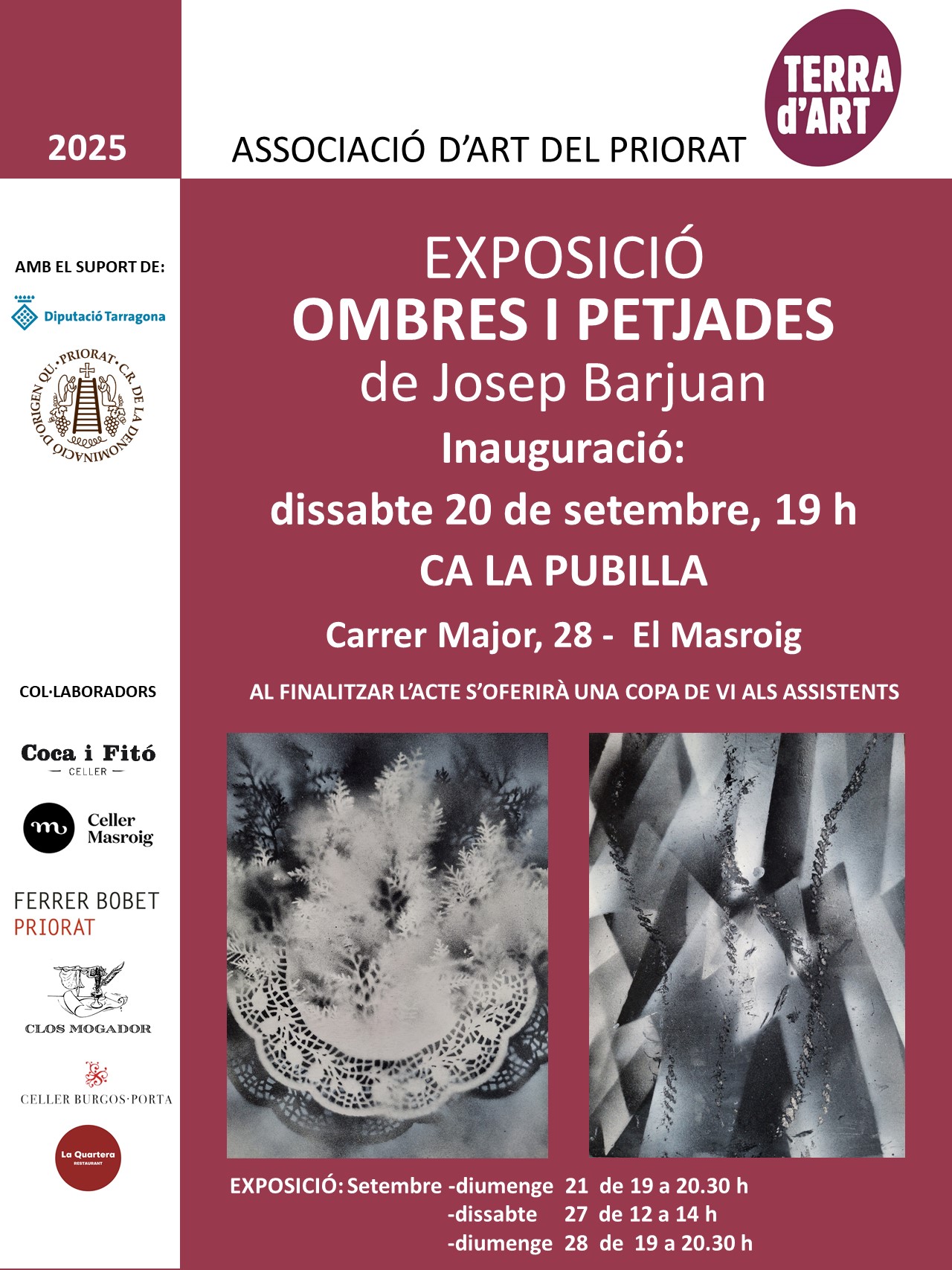Exposició de pintures  OMBRES I PETJADES de Josep Barjuan