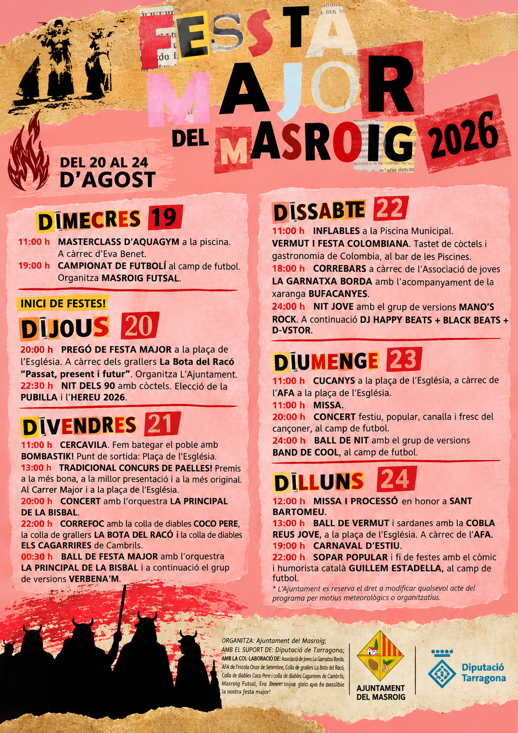 FESTES MAJORS EL MASROIG 2026
