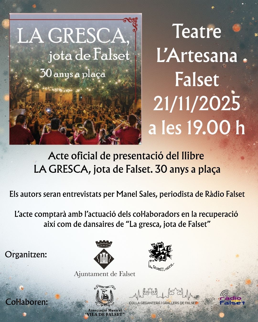 Presentació del llibre "LA GRESCA, jota de Falset. 30 anys a plaça"