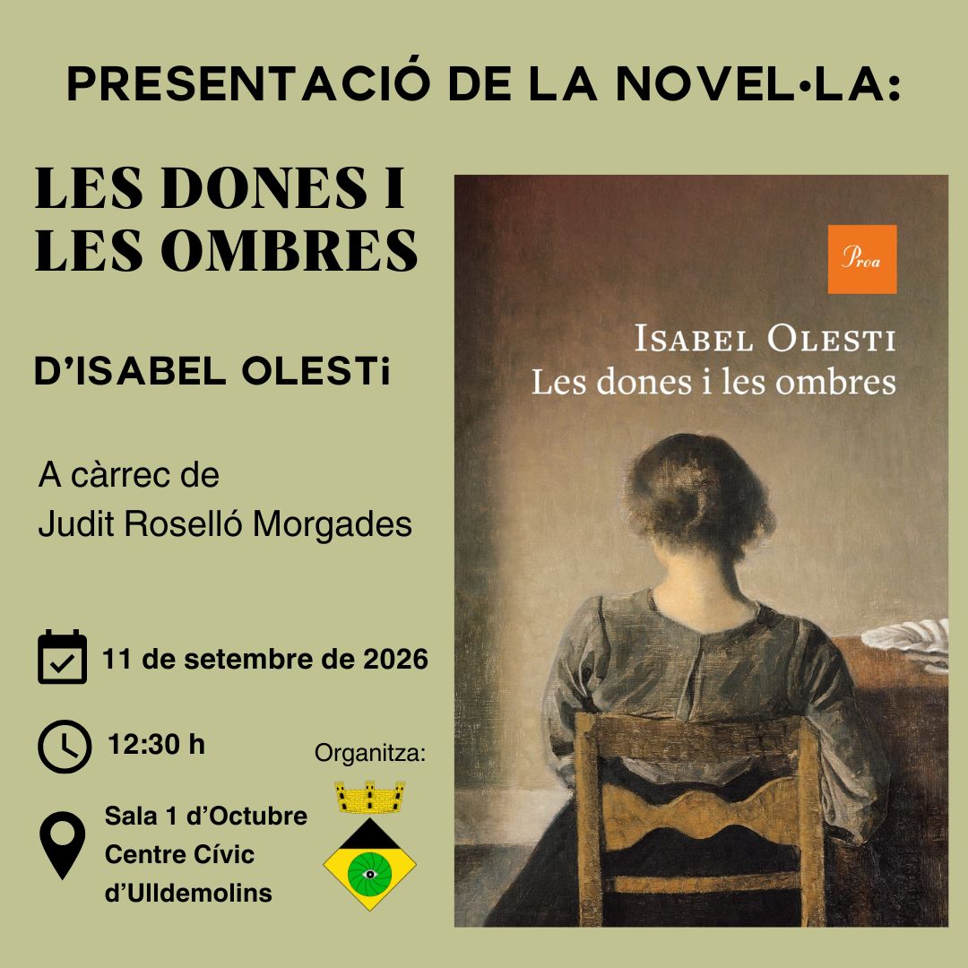 Presentació de la novel·la "Les dones i les ombres"
