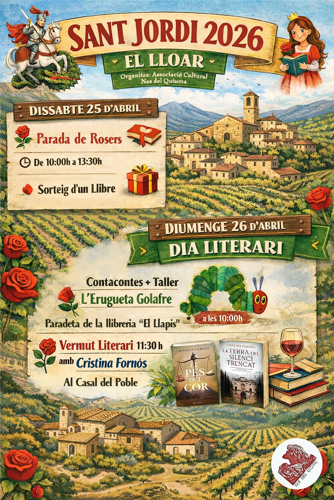 Sant Jordi i Dia Literari al Lloar