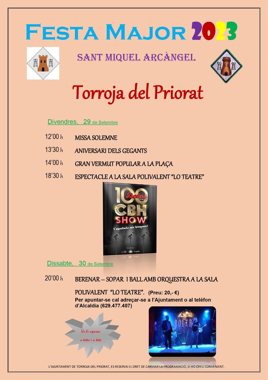 FESTA MAJOR DE SANT MIQUEL 2023