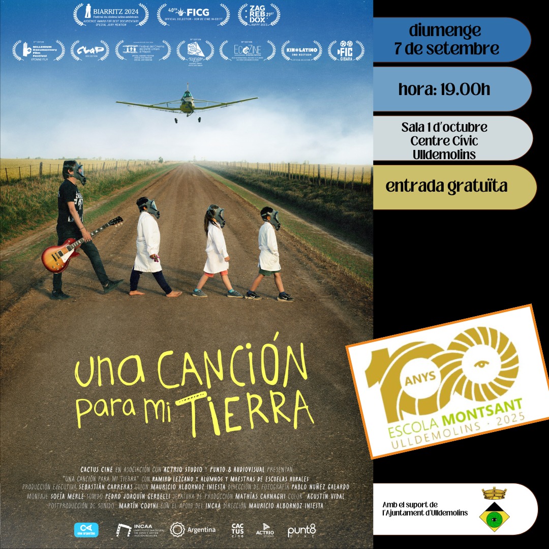 Projecció de la pel·lícula "Una canción para mi tierra". Projecció de la pel·lícula "Una canción para mi tierra".