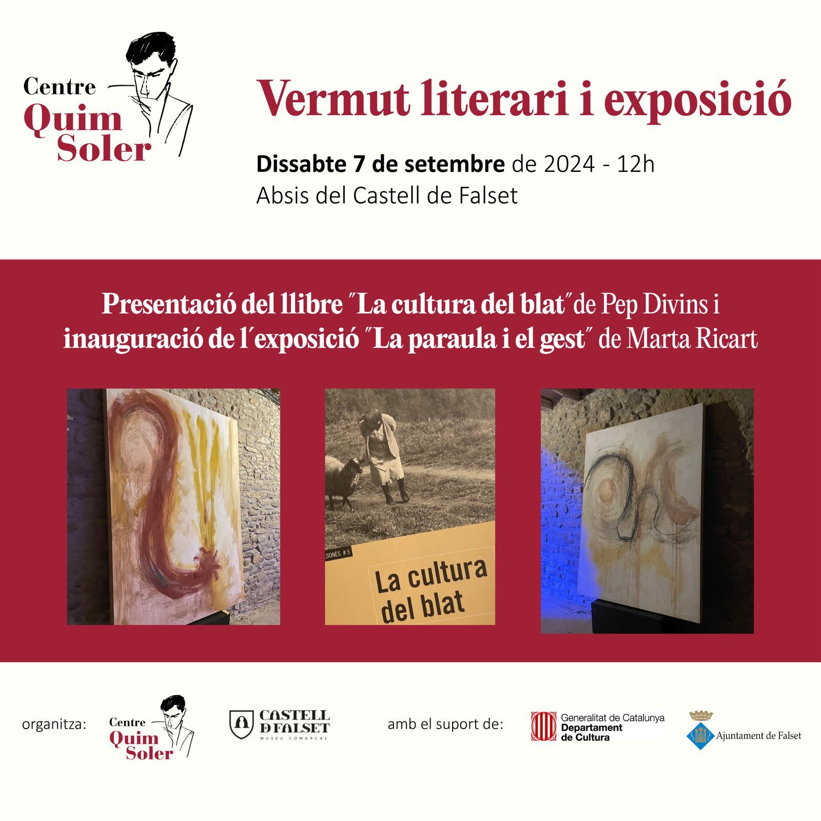 Vermut literari del Centre Quim i Soler al Castell de Falset Vermut literari del Centre Quim i Soler al Castell de Falset