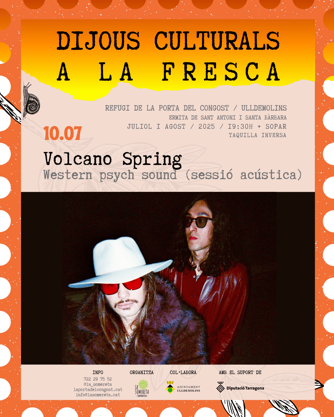 Concert de Volcano Spring - Western psych sound (sessió acústica)