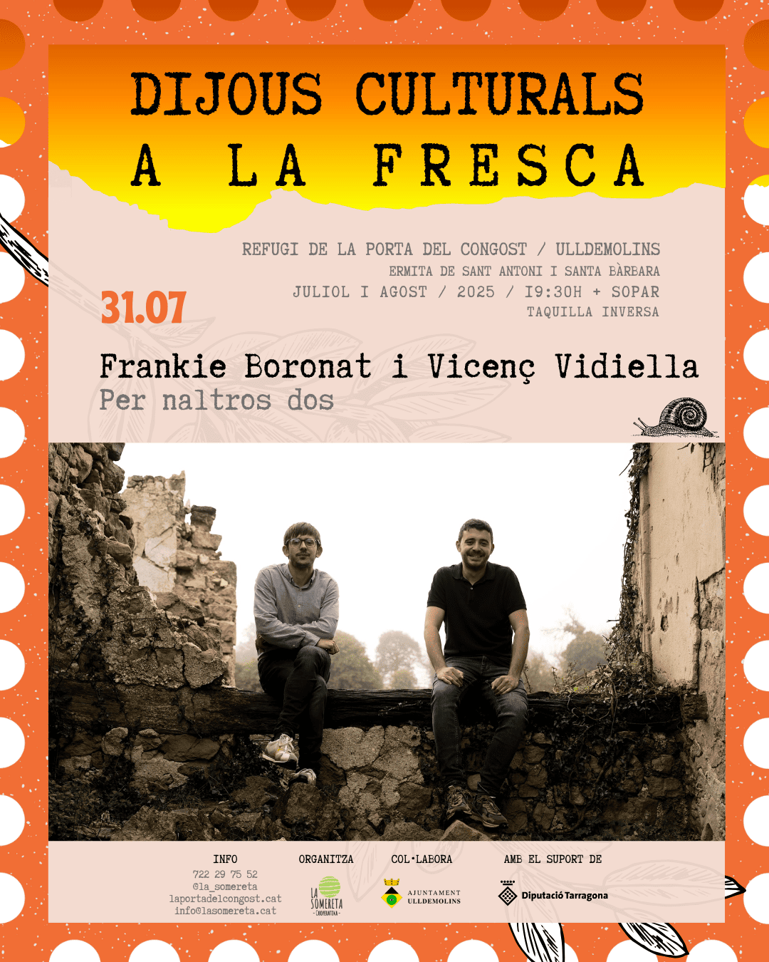 Concert de Frankie Boronat i Vicenç Vidiella - Per naltros dos