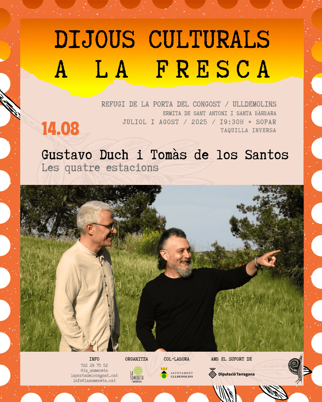 Concert de Gustavo Duch i Tomàs de los Santos - Les quatre estacions