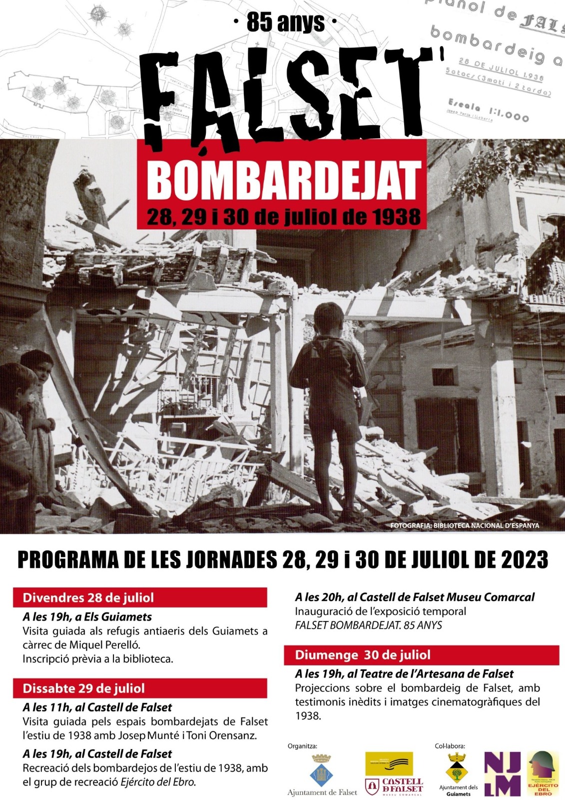 Jornades Falset bombardejat. Visita al refugi antiaeri dels Guiamets