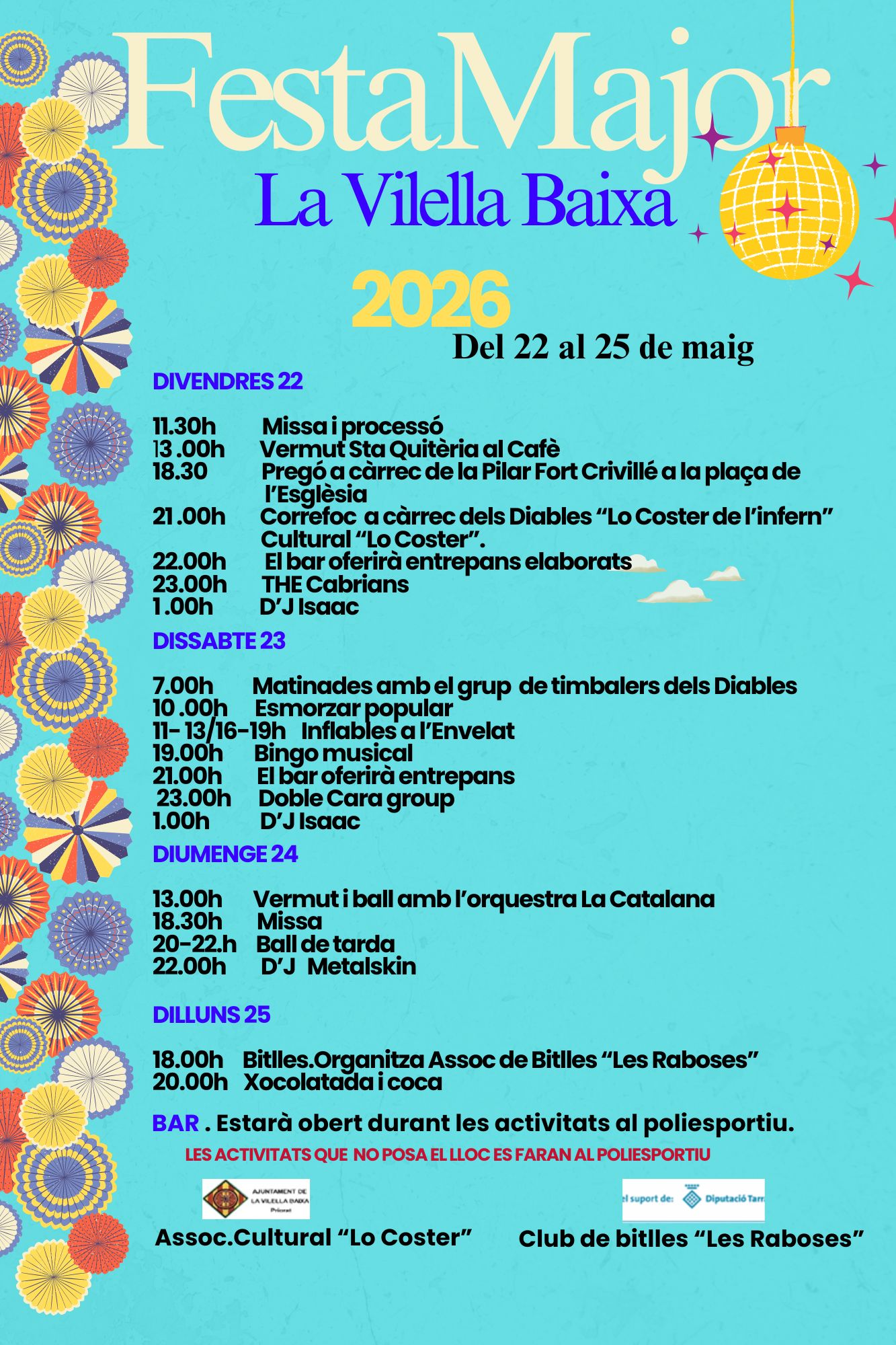 FESTA MAJOR LA VILELLA BAIXA