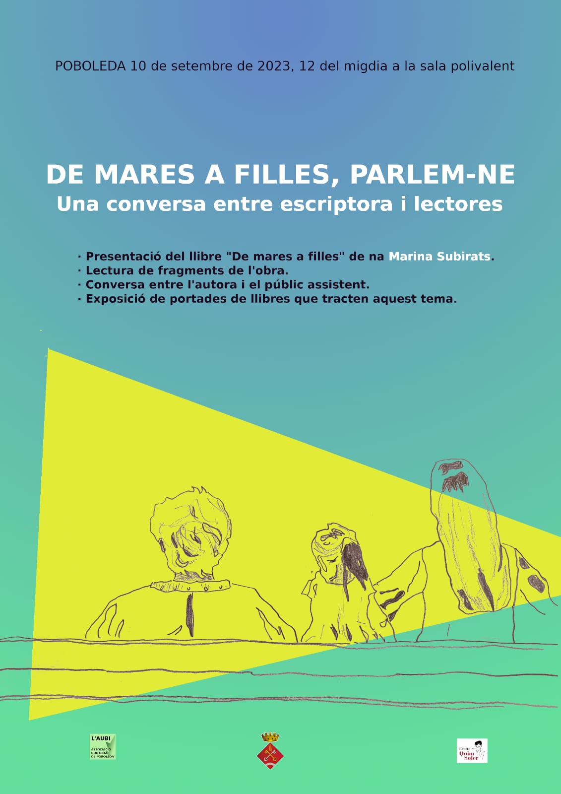 "De mares a filles", parlem-ne. Una conversa entre escriptora i lectores.