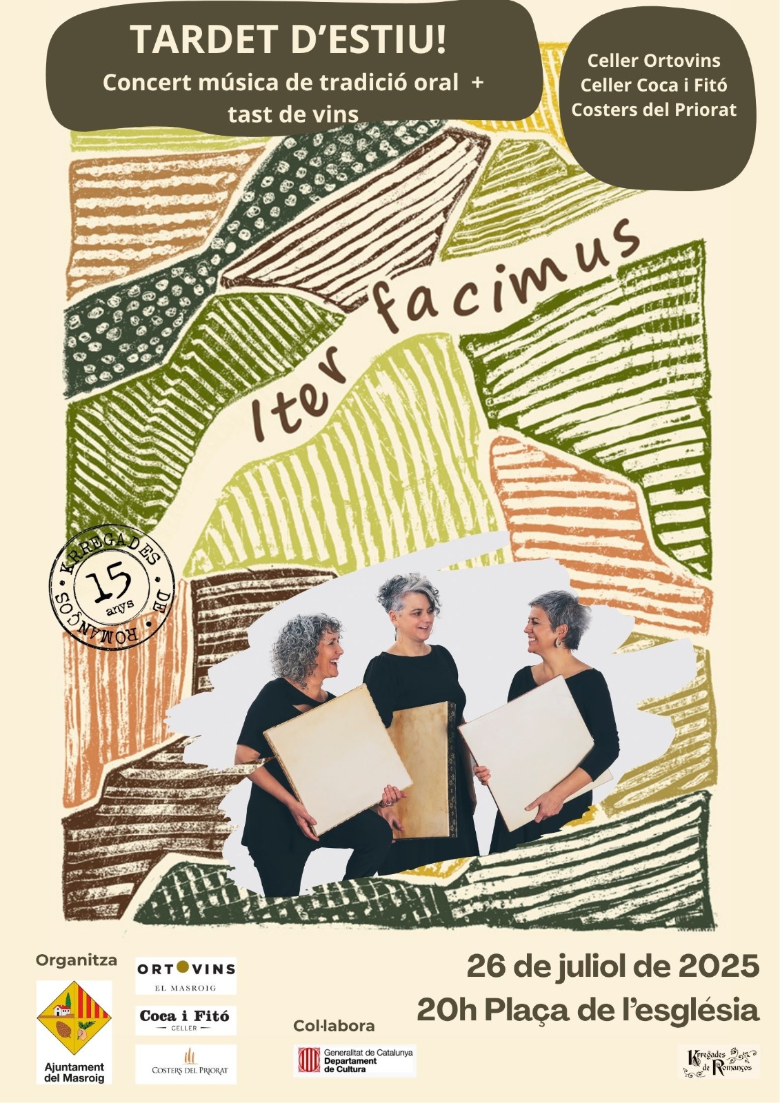 TARDET D'ESTIU - CONCERT DE MUSICA TRADICIONAL ORAL + TAST DE VINS