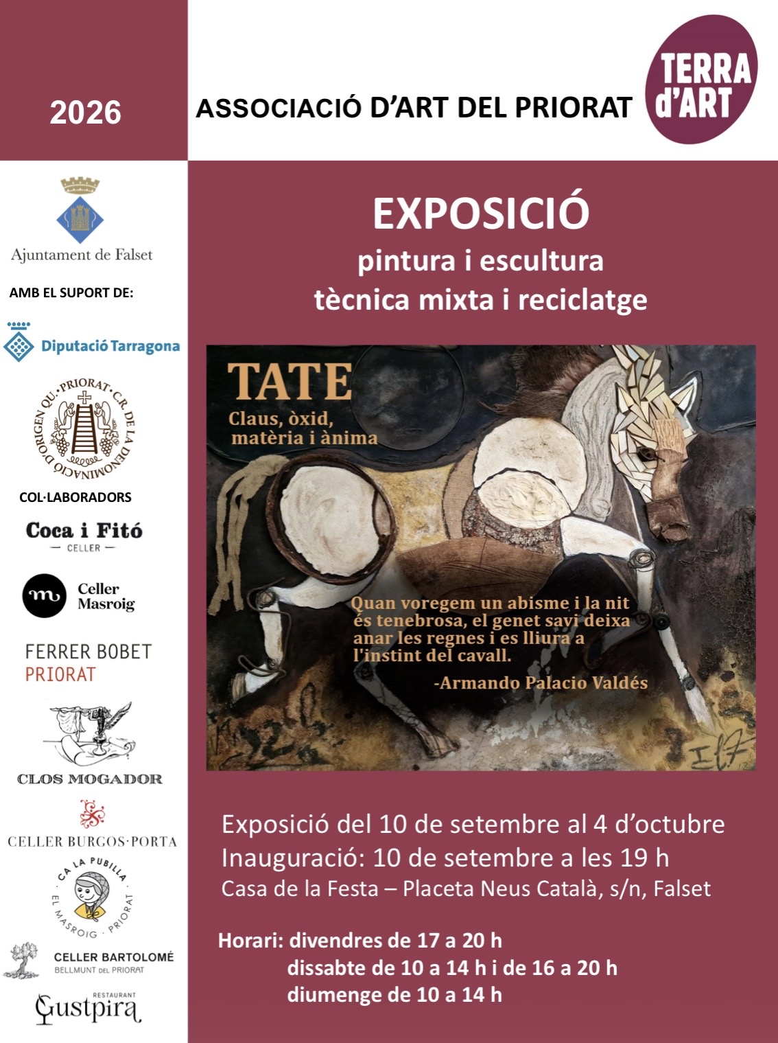 Tate. Claus, òxid, matèria i ànima