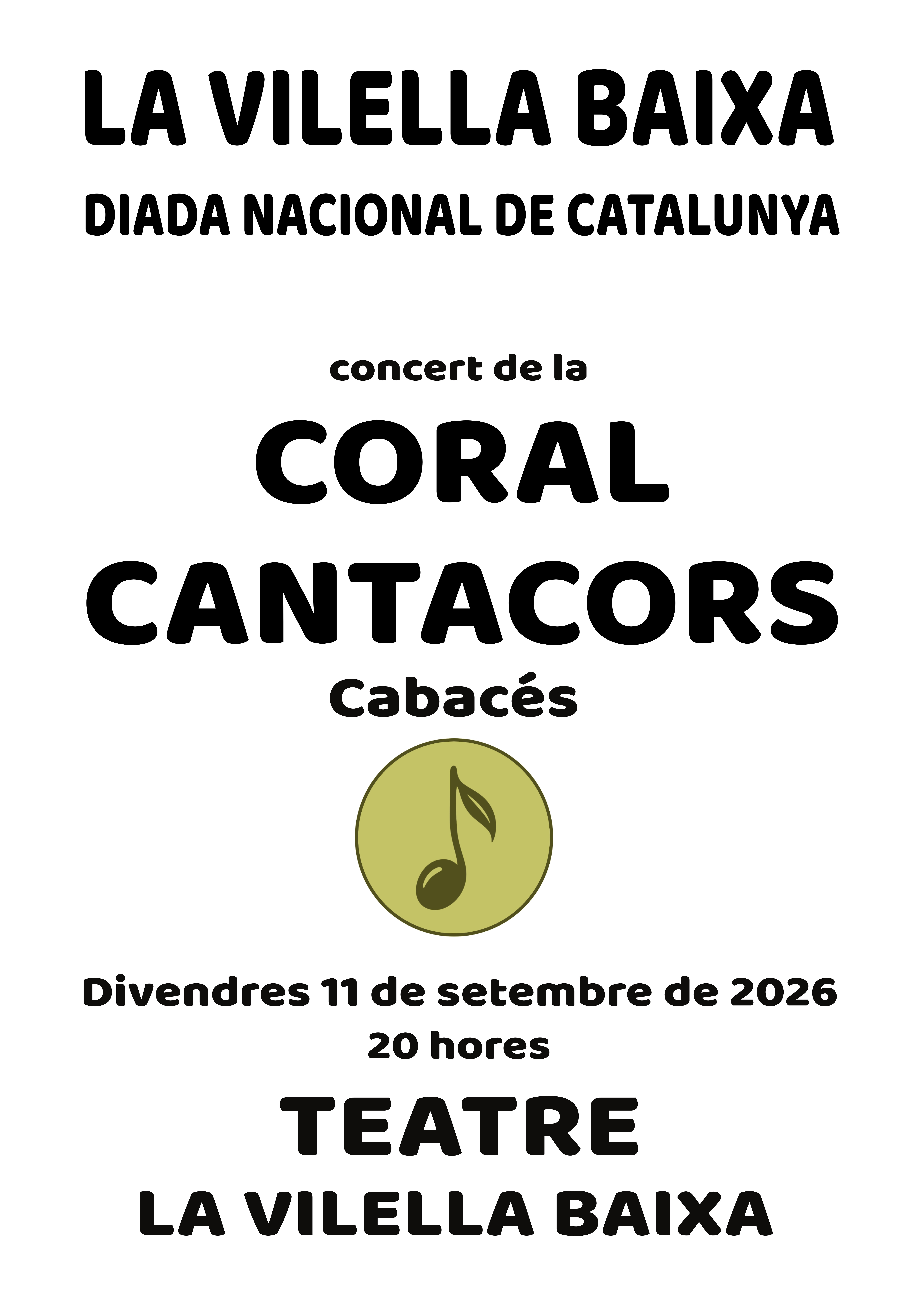 Concert de la Coral Cantacors