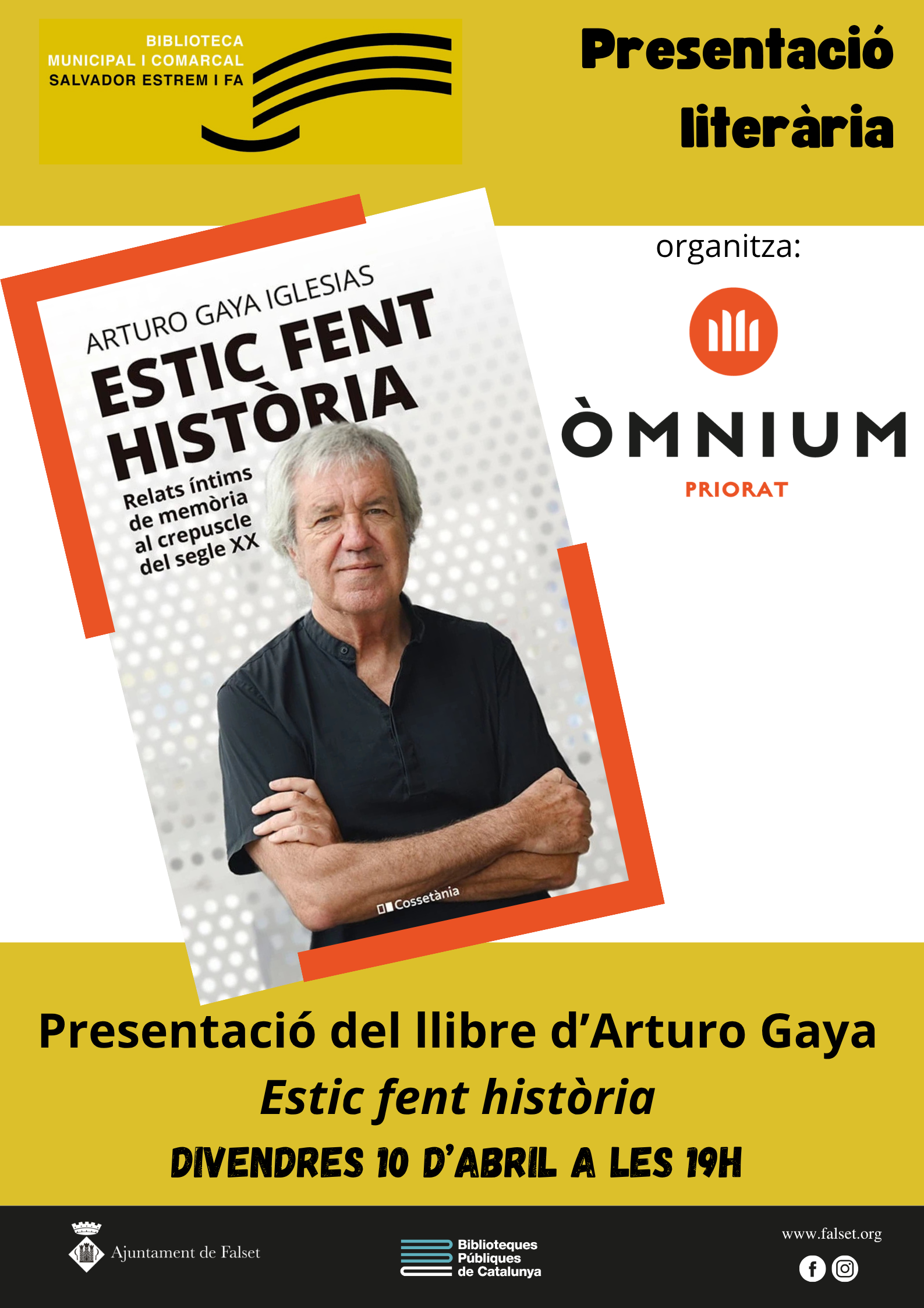 Presentació del llibre d’Artur Gaya 