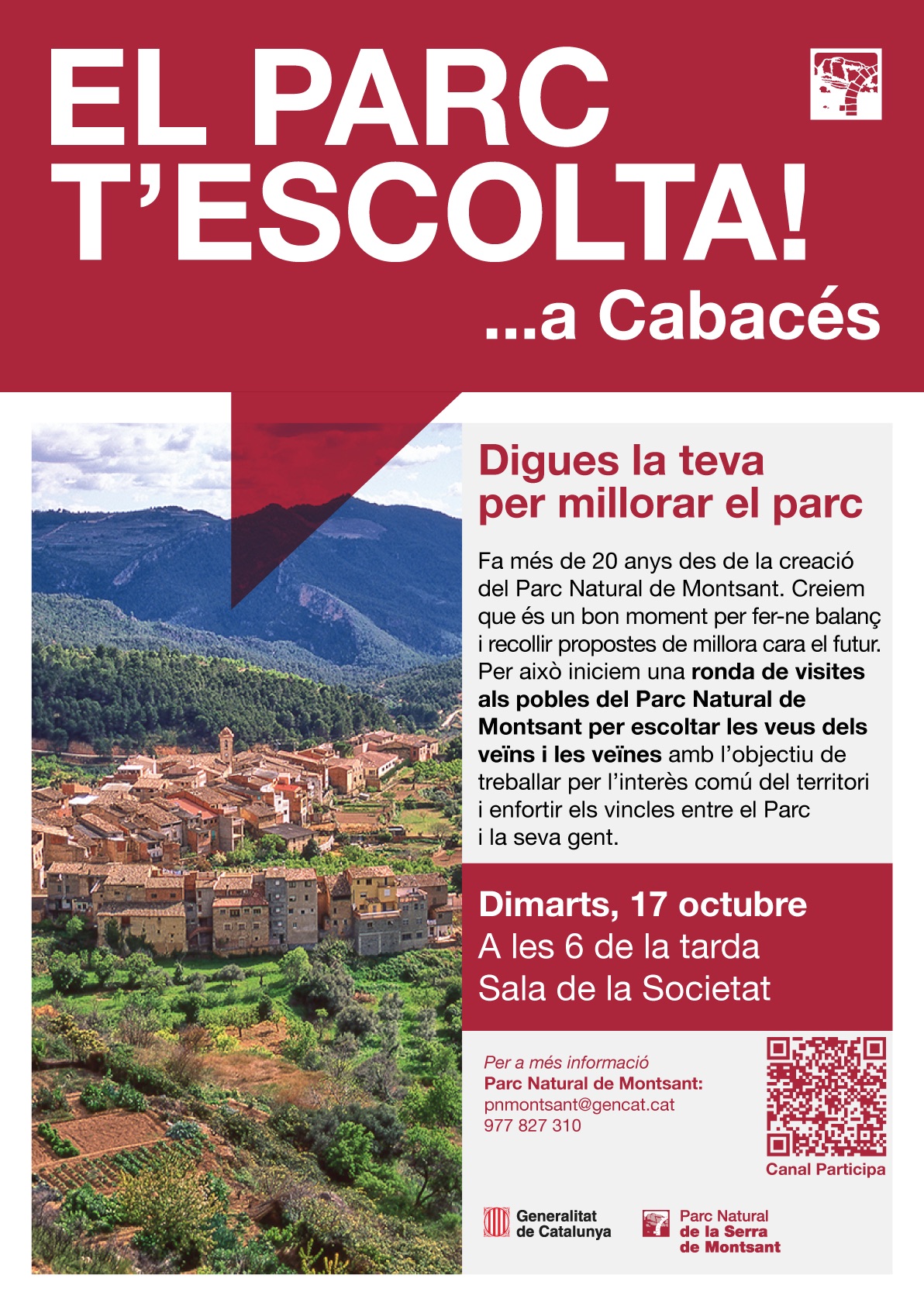 El parc t'escolta a Cabacés El parc t'escolta a Cabacés