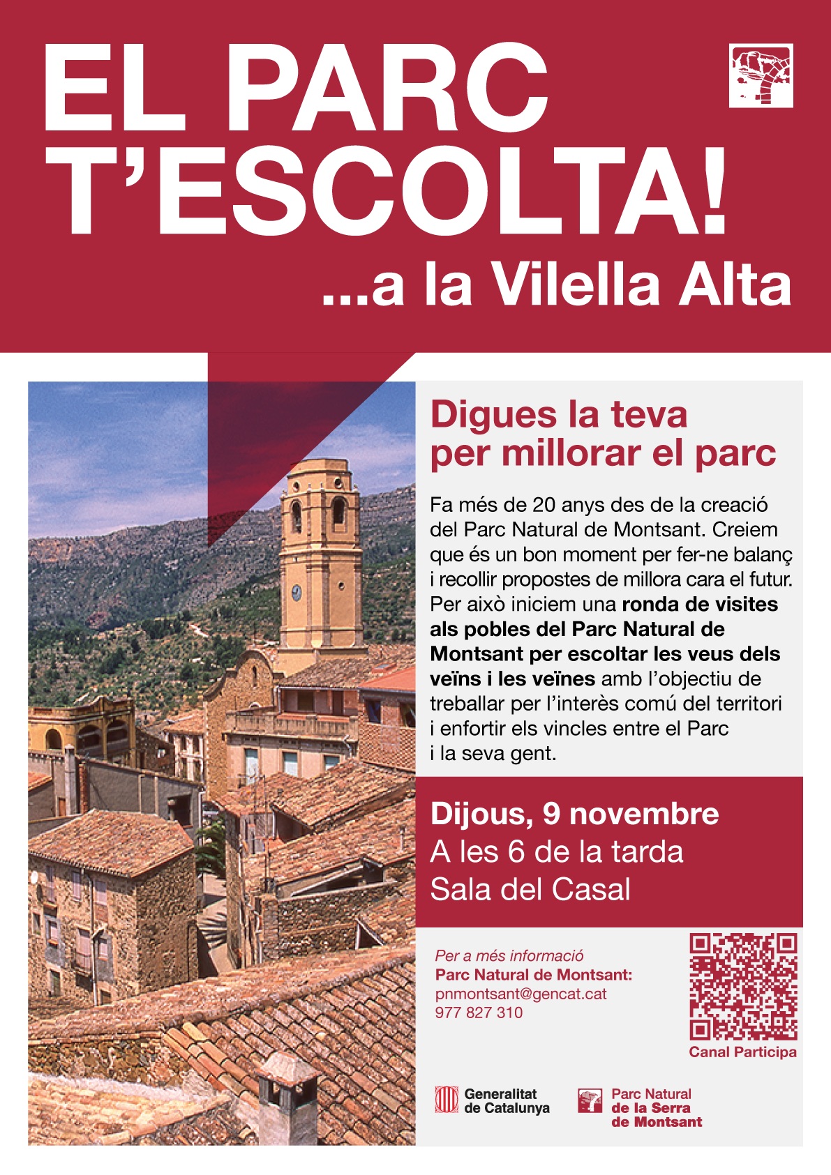 El parc t'escolta a La Vilella Alta