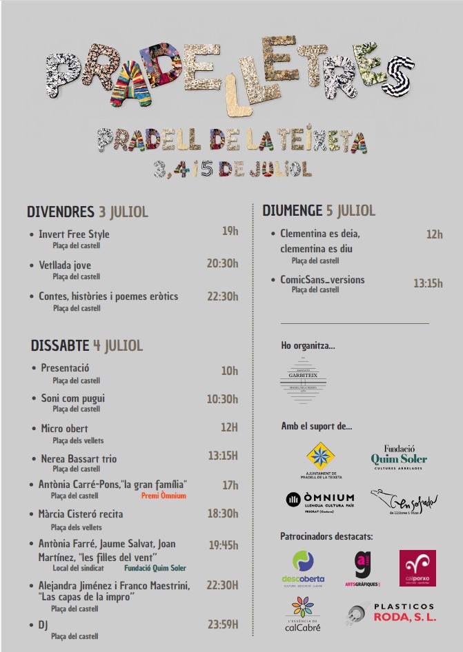 Festival Pradelletres 2026