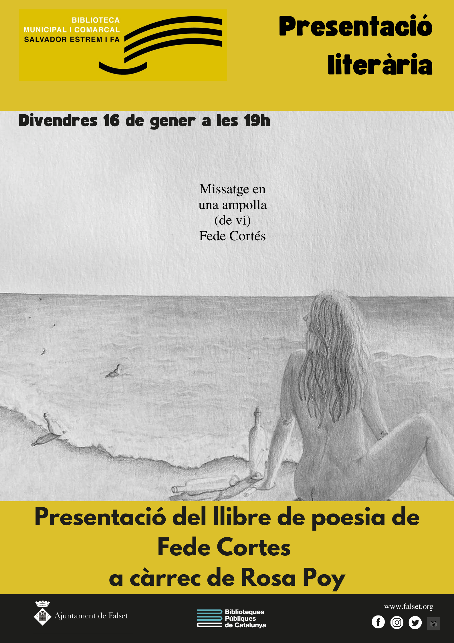 PRESENTACIÓ LITERÀRIA: Missatge en una ampolla (de vi)