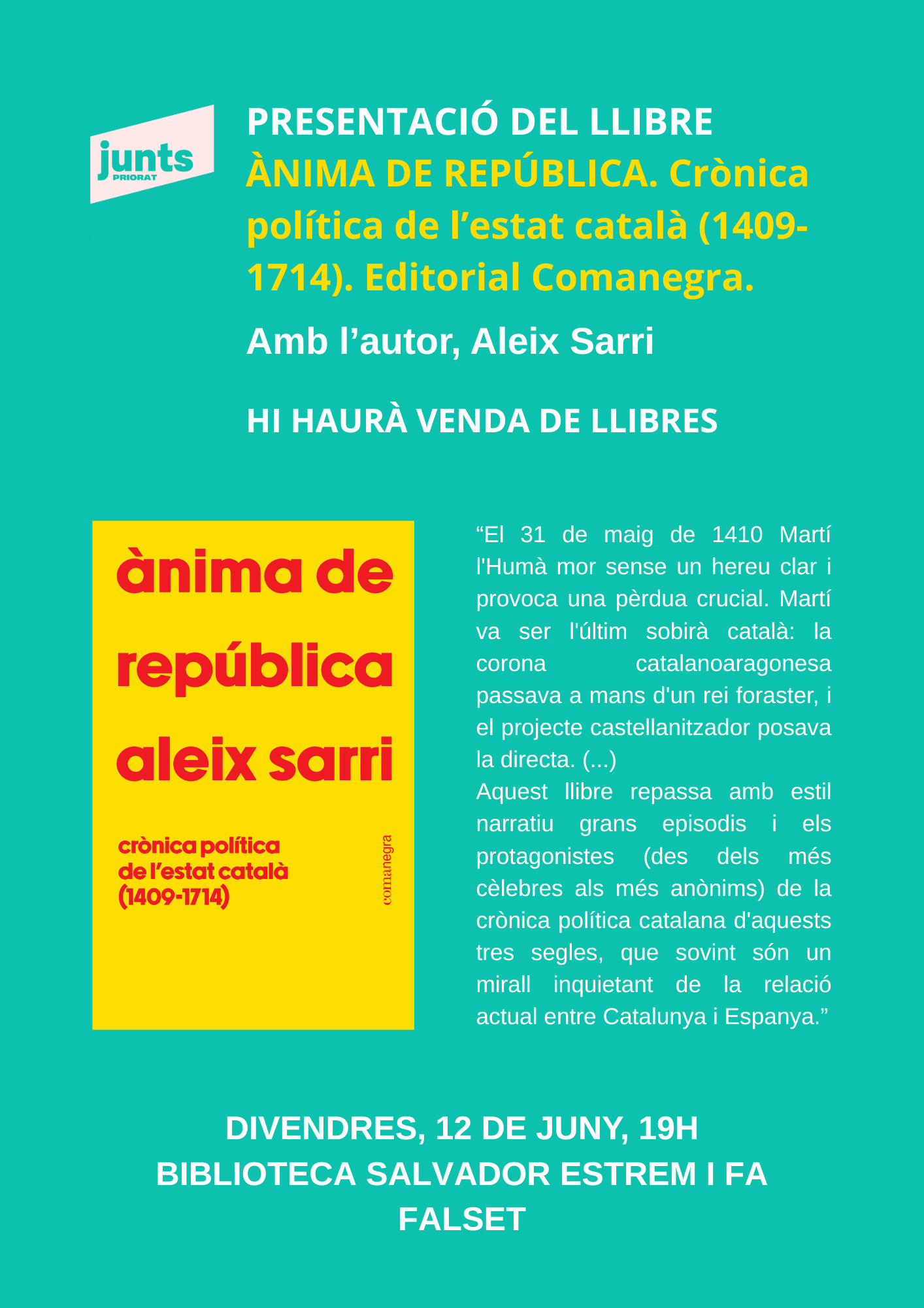 Presentació del llibre Ànima de república