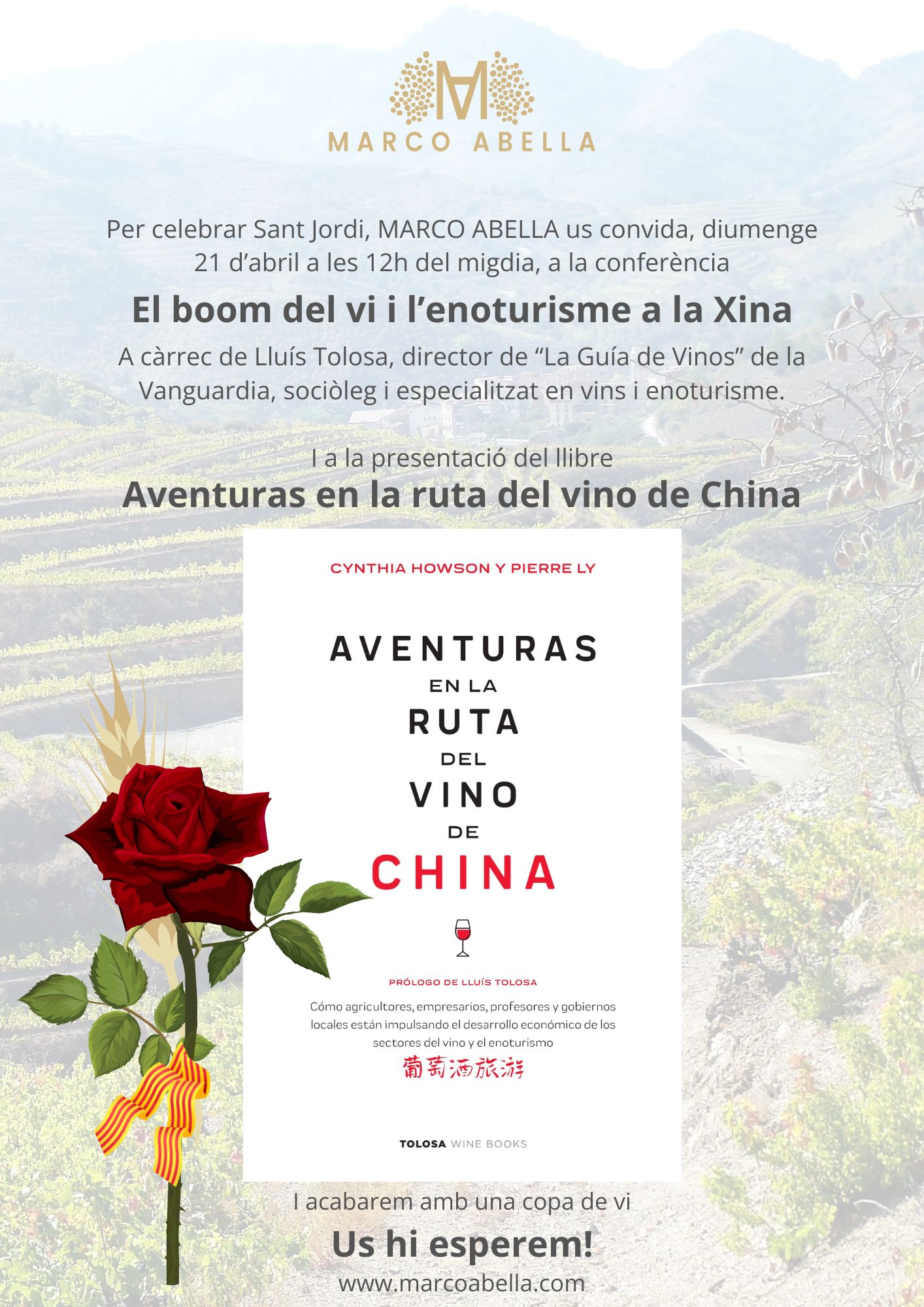 Conferència El Boom del vi i l'enoturisme a la Xina, per Lluís Tolosa Conferència El Boom del vi i l'enoturisme a la Xina, per Lluís Tolosa