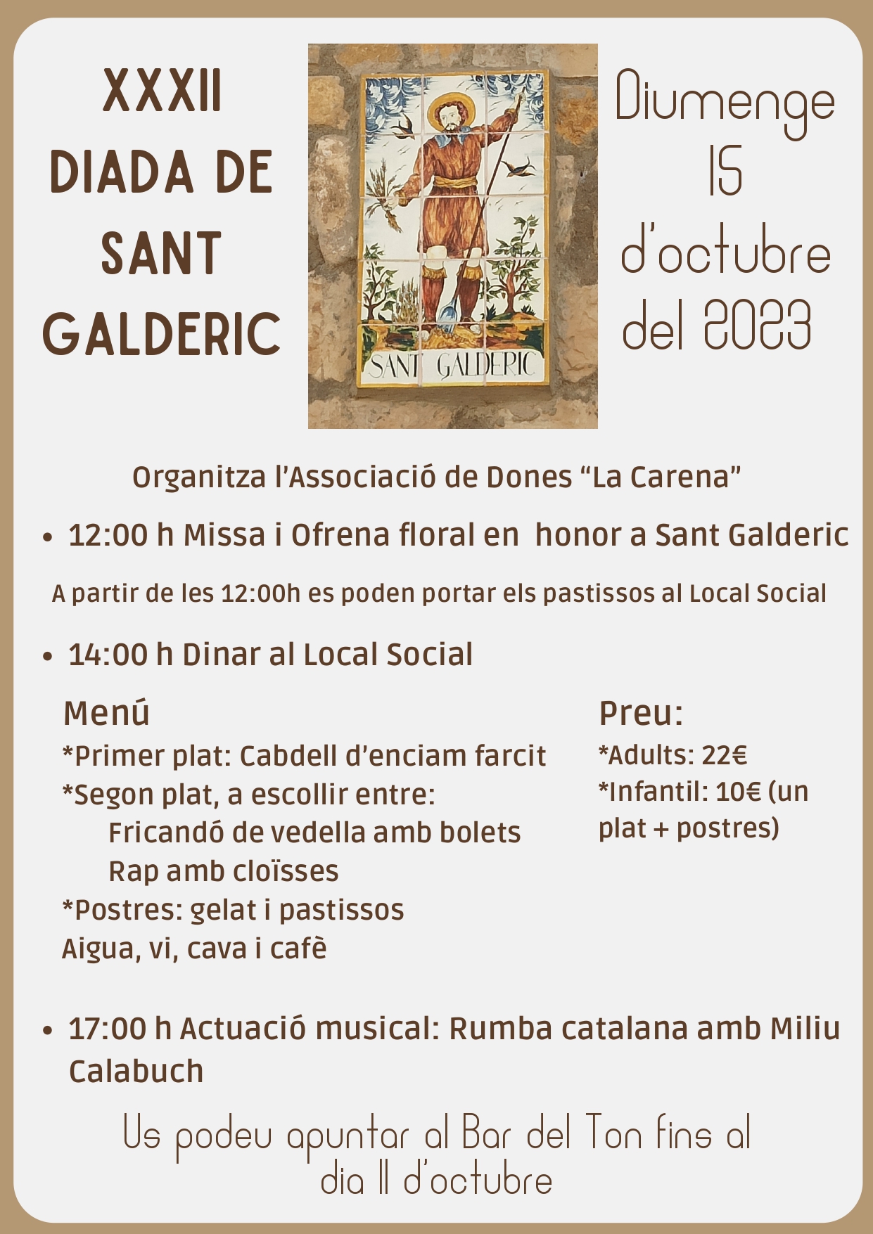 XXXII Diada de Sant Galderic XXXII Diada de Sant Galderic