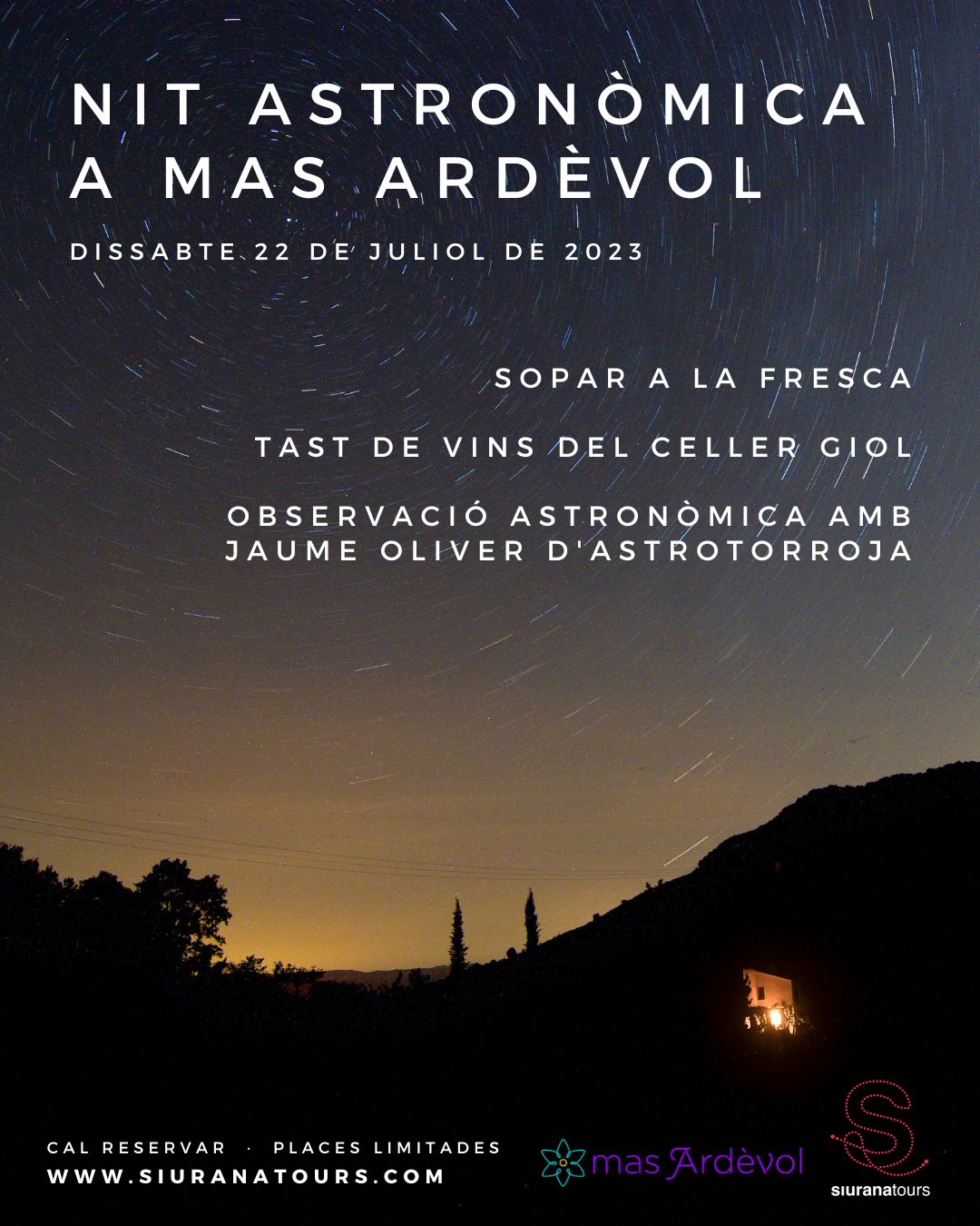 NIT ASTRONÒMICA A MAS ARDÈVOL 