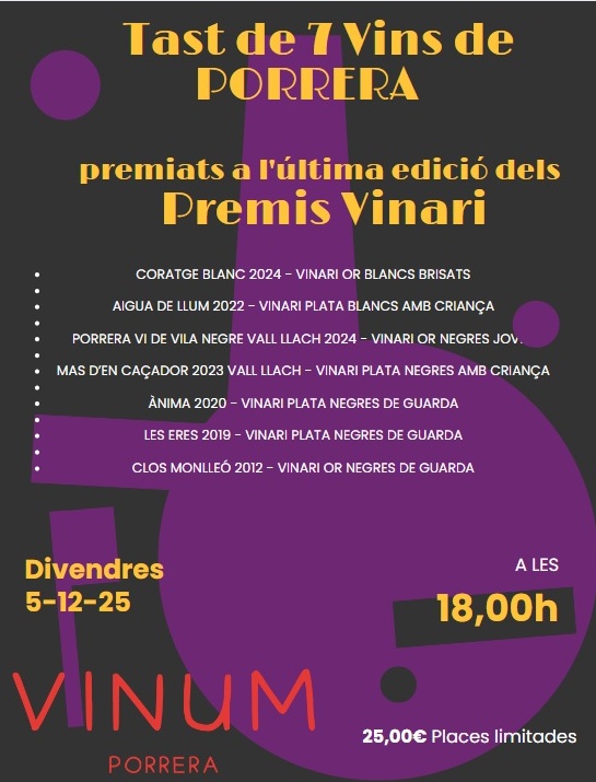 Tast de vins premiats