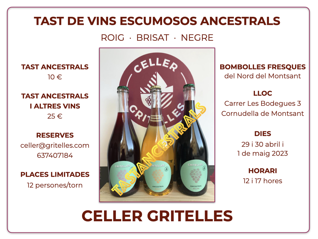 Tast de Vins Escumosos Ancestrals Tast de Vins Escumosos Ancestrals