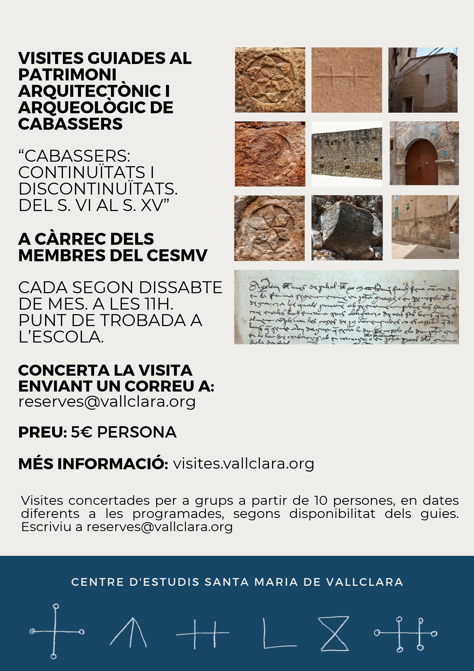 Visites guiades "Cabassers: continuïtats i discontinuïtats. Del s. VI al s. XV"