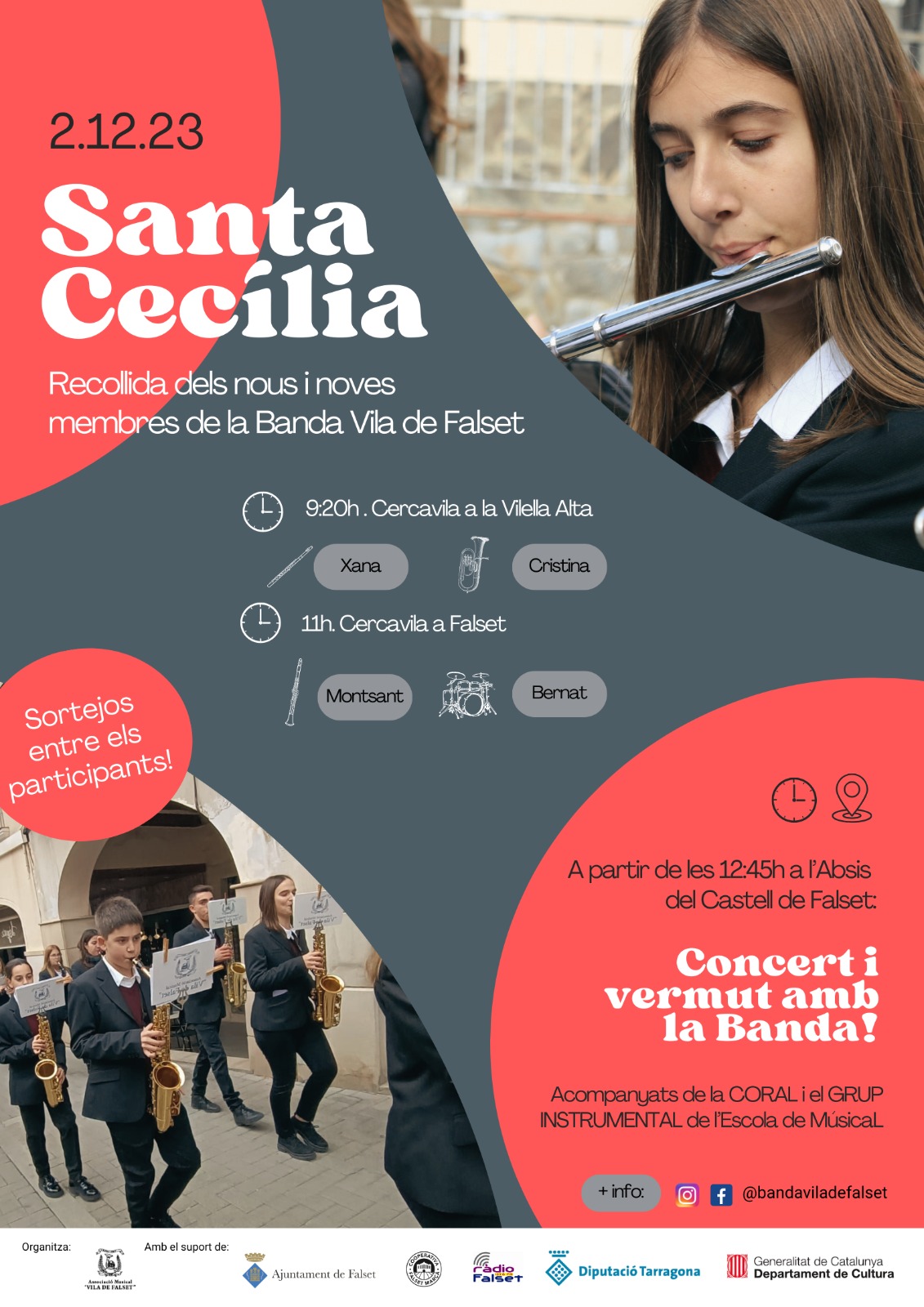 Celebració Santa Cecília de l'Associació Musical Vila de Faslet. 