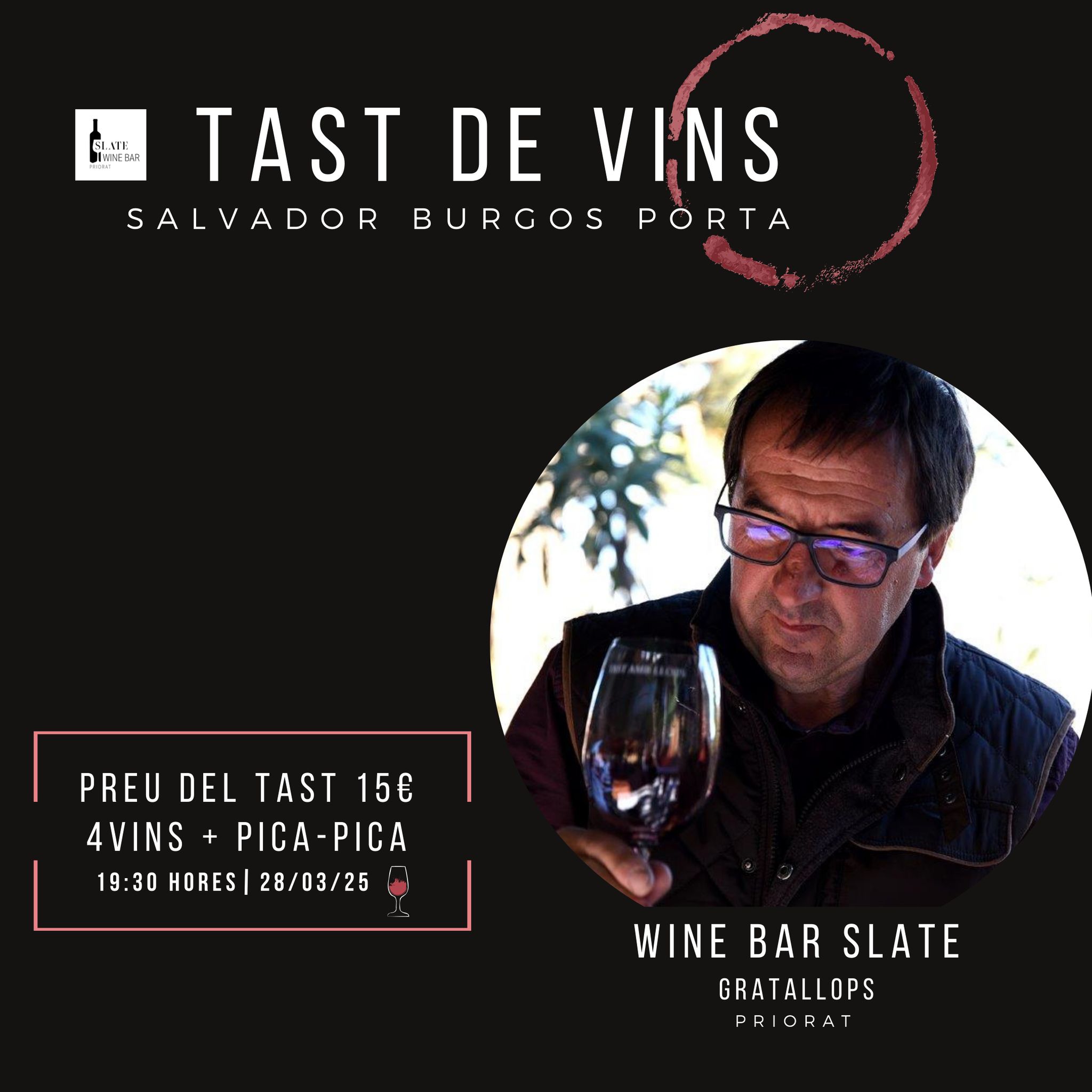 TASTA ELS VINS DE MAS SINÉN A L'SLATE WINE BAR. TASTA ELS VINS DE MAS SINÉN A L'SLATE WINE BAR.