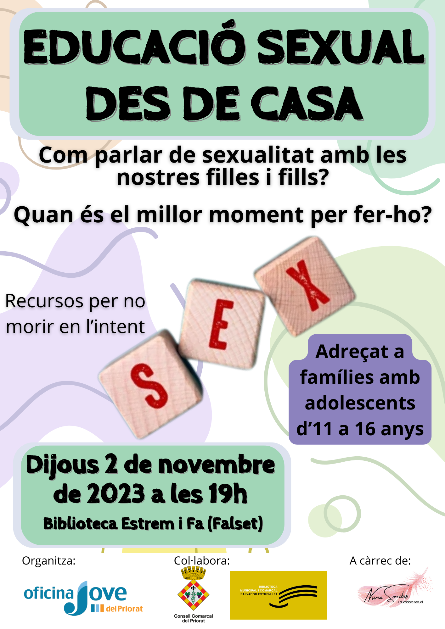 Xerrada: educació sexual des de casa