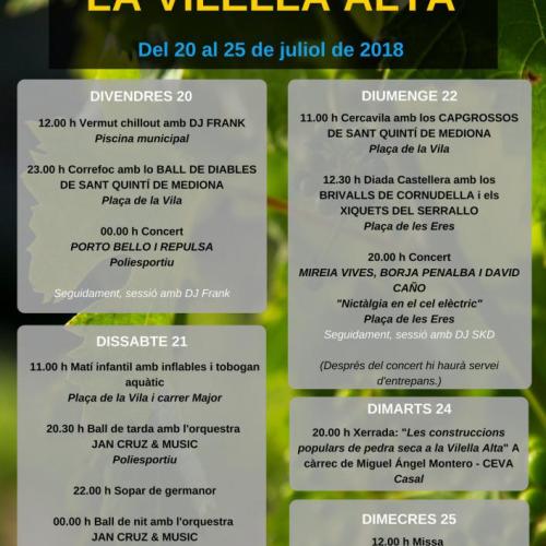 Festes d'Estiu 2018