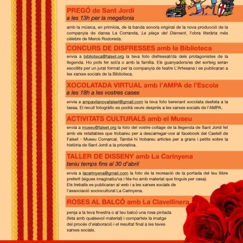 Sant Jordi des de casa