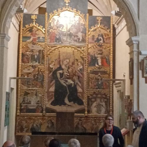 La relació del retaule gòtic i la figura del Pare Fra Pere Perelló d'Escornalbou