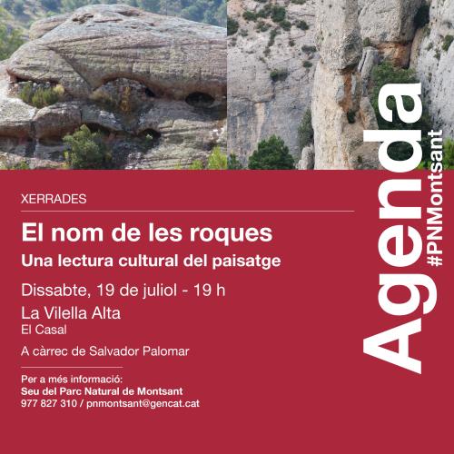 Xerrada: Els noms de les roques. Una lectura cultural del paisatge