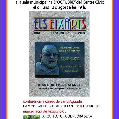 Presentació de la revista Els Eixarts, xerrada i exposició
