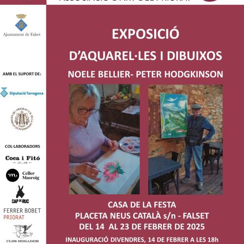 Exposició d'aquarel·les i dibuixos - Noele Bellier i Peter Hodgkinson