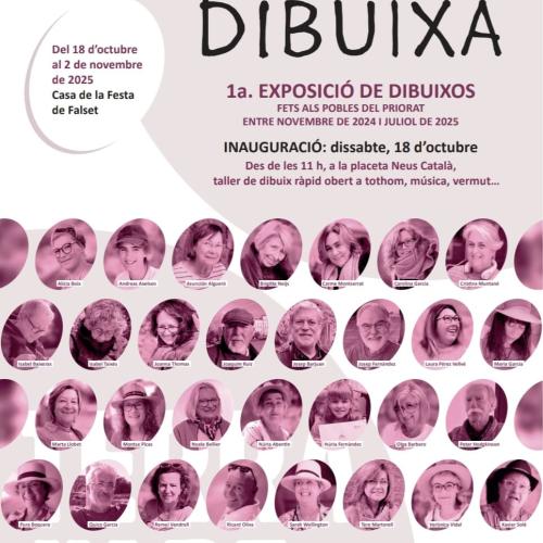 Exposició de dibuixos  dels pobles del Priorat